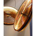 Підвісний світильник, люстра Nowodvorski 12233 Aura LED 1x22W 3000K 370Lm IP20 бурштиновий7